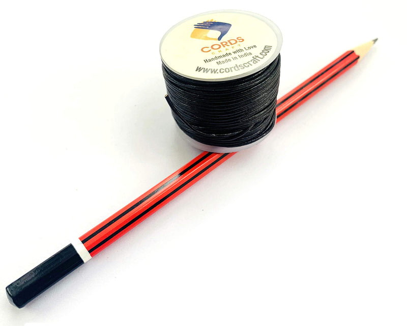 cords craft Round Leather Cord, Genuine Leather Cord String for Jewelry DIY Crafts, Beading Black 1mm - NewNest Australia