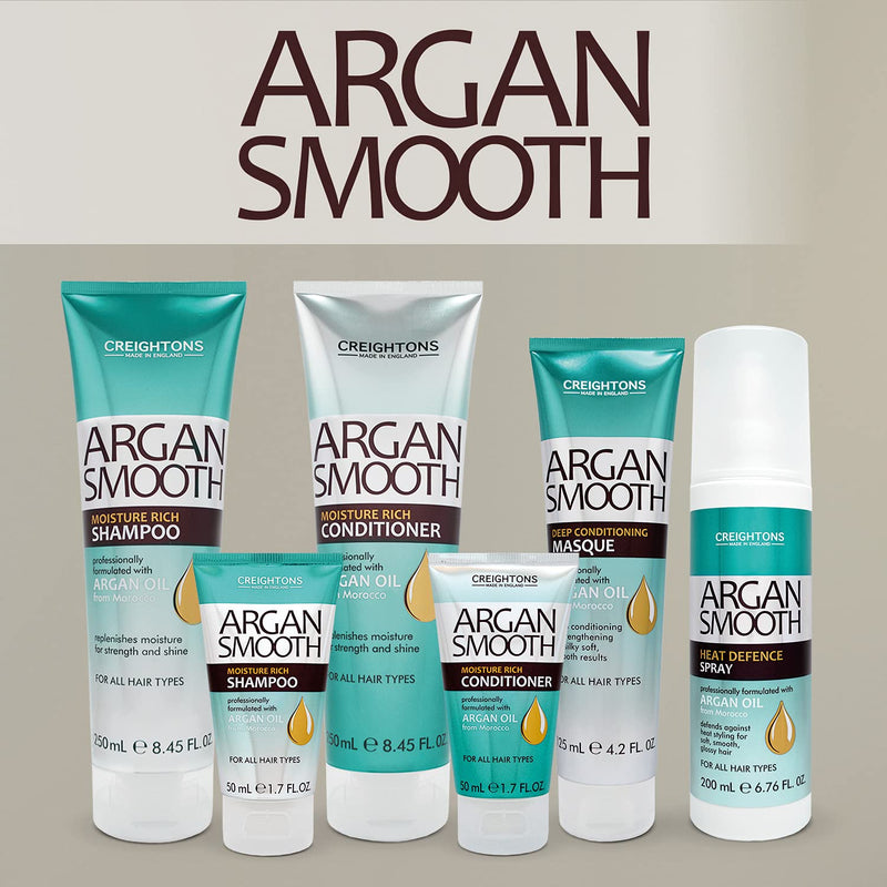 Creightons Argan Smooth Miracle Hair Oil (50ml) - Professionally formulated with Argan Oil from Morocco, Replenishes moisture for strength & shine, For all hair types - NewNest Australia