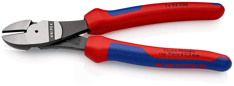 KNIPEX - KPX7402200 Tools - High Leverage Diagonal Cutters, Multi-Component (7402200) 8-Inch Comfort Grip - NewNest Australia