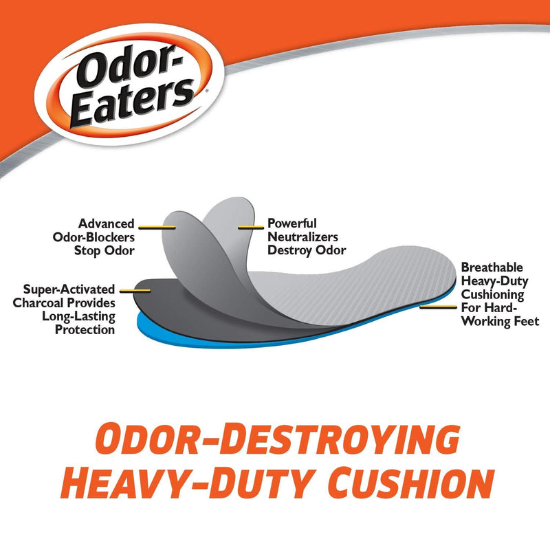 Odor-Eaters Ultra-Durable, Heavy Duty Cushion Insoles, 1 Pair (285791) 1 Count (Pack of 1) - NewNest Australia