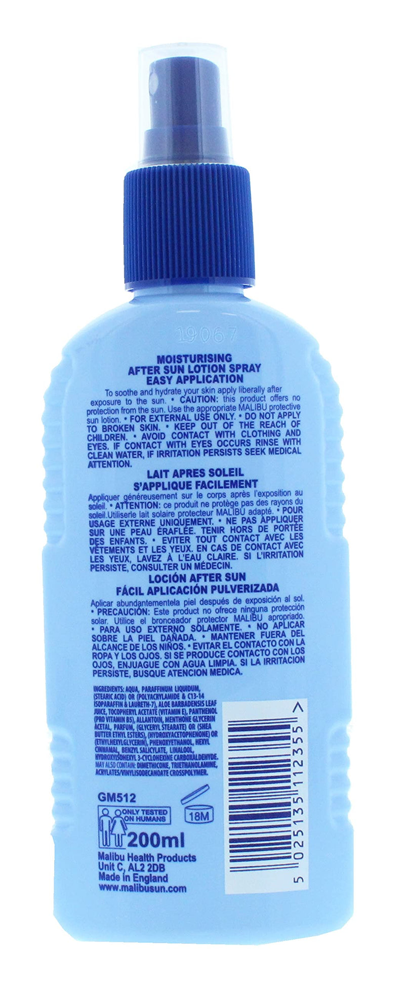 Malibu Soothing Moisturising Vitamin Enriched After-Sun Spray, 200ml, Original 200 ml (Pack of 1) - NewNest Australia