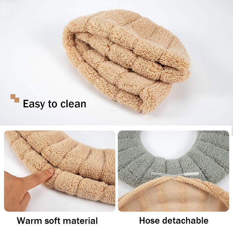 Clarmonde Thicken Toilet seat Cover Cushion Pads Luxury Toilets Warm Toilet seat Covers Warm Toilet Seat Mat Super Warm Universal (5-Pack) 5-pack - NewNest Australia