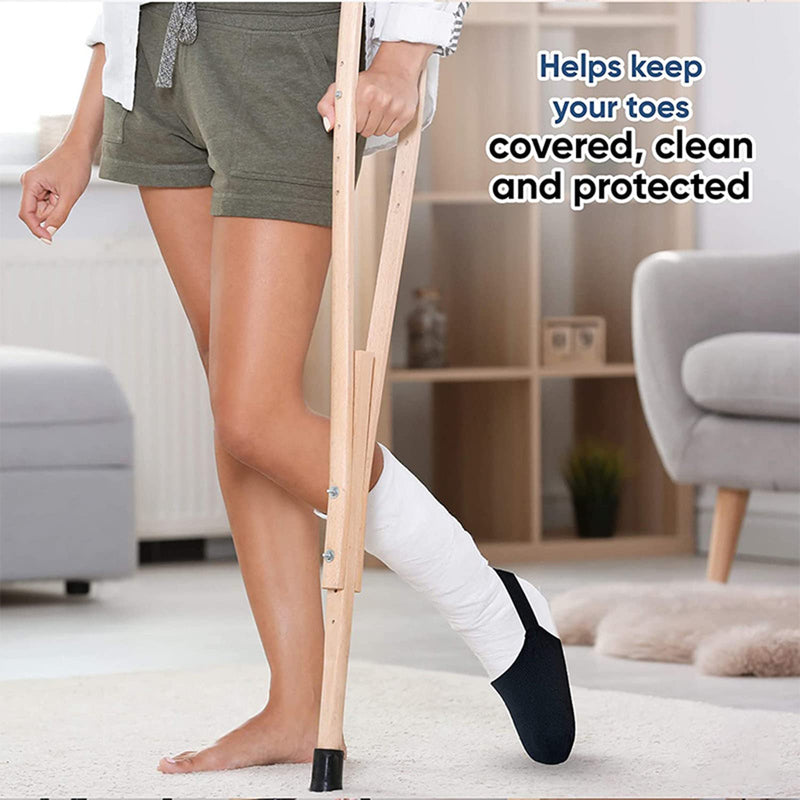 Cast Sock Toe Cover Leg Cast Sock for Plaster Cast Keep Toes Warm Clean And Protected Anti-Slip Plaster Cast Cover Sock Leg Cast Socks for Men and Women Toe Sock for Plaster Cast Protector Half Foot - NewNest Australia