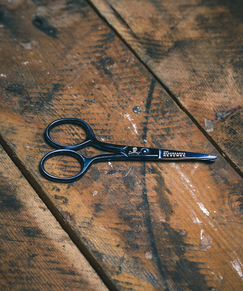 The Bluebeards Revenge, Beard and Mustache Scissors In Metallic Blue, For Facial Hair, Beards, Mustache, Nose and Ear Hair - NewNest Australia