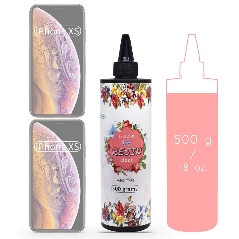 UV Resin 500g - Crystal Clear Improved Ultraviolet Curing Epoxy Resin for DIY Jewelry Making, Craft Decoration - Hard UV Glue Solar Cure Sunlight Activated Resin for Casting & Coating, DIY Resin Mold - NewNest Australia