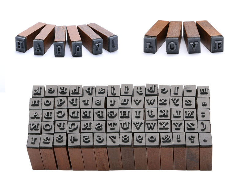 Rubber Stamp Letters Alphabets, Dedoot 70 pcs Alphabet Stamps for Pottery Vintage Wooden Number and Letter Symbol Alphabet Mini Stamps for Clay Crafts, Card Making, Kids Painting - NewNest Australia
