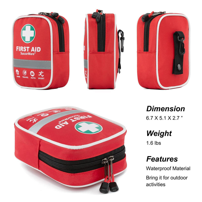 130 Pieces First Aid Kit with Hospital Grade Medical Supplies - Includes Emergency Blanket, Bandage - Great for Home, Outdoors, Office, Car, Travel, Camping, Hiking, Boating - NewNest Australia