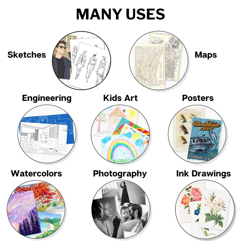 Dunwell 11x17 Binder with Plastic Sleeves - Portfolio Binder 11 x 17 (Aqua), 24-Pocket Bound Presentation Book with Clear Sleeves, Displays 48 Pages of 17x11 Ledger Size Posters, Artwork, Collectibles 1 Pack Aqua - NewNest Australia