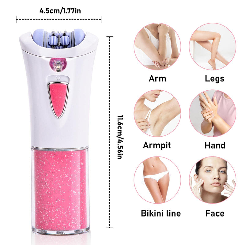 Jinlaili Women'S Epilator For Women, Battery Operated (Not Included), Body Epilator, Hair Removal Epilator With Led Light For Face, Armpit, Leg, Bikini Intimate Area - NewNest Australia