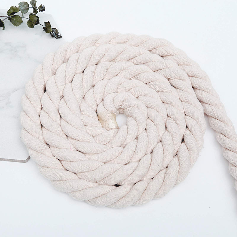 100% Cotton Craft Rope (1/2 inch x 50 feet) All Purpose Soft Natural Strong Cotton Rope Cord for Crafts, Sporting, Wedding Decorating,Hanging Flower Baskets (Beige) - NewNest Australia