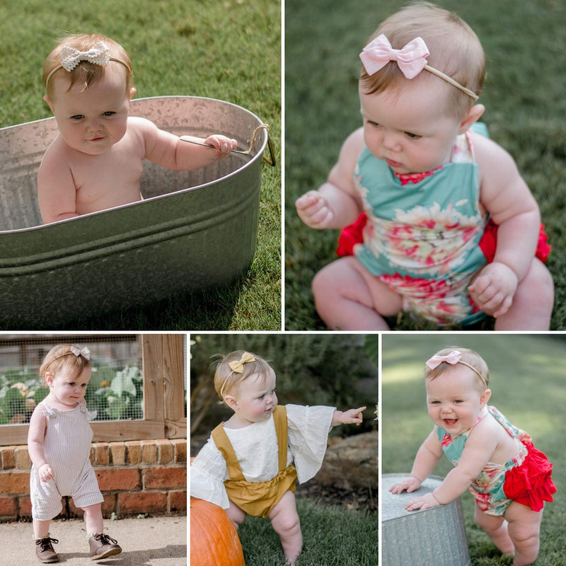 Baby Girl Headbands and Bows, Newborn Infant Toddler Nylon Hairbands Hair Accessories by LittleJoJo Honey - NewNest Australia