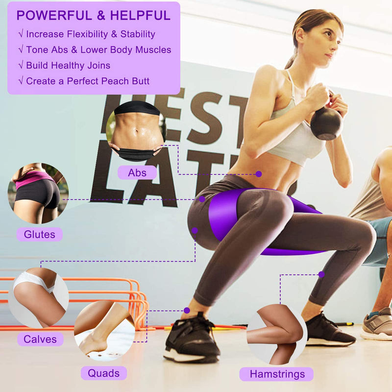 Resistance Bands Set, 3 Pack Professional Latex Elastic Bands for Home or Gym Upper & Lower Body Exercise, Physical Therapy, Strength Training, Yoga, Pilates, Rehab, Blue & Purple & Pink - NewNest Australia