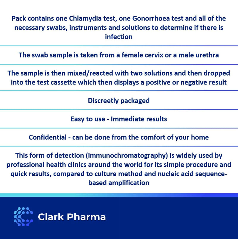 Chlamydia & Gonorrhea self-test kit | Tests for men or women for chlamydia and gonorrhea with a swab test | Rapid STD STI Home Test - NewNest Australia