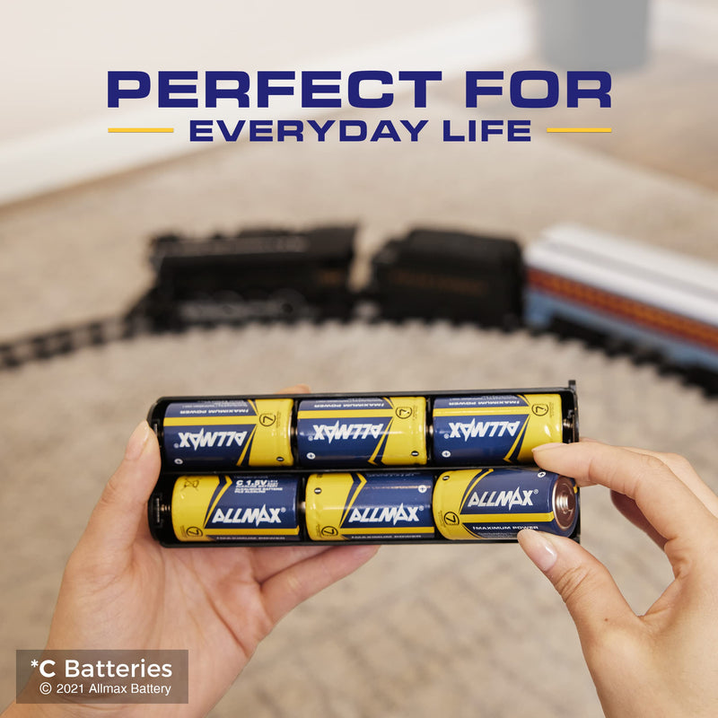 Allmax C Maximum Power Alkaline Batteries (6 Count) – Ultra Long-Lasting C Cell Battery, 7-Year Shelf Life, Leak-Proof, Device Compatible – Powered by EnergyCircle Technology (1.5 Volt) C Batteries 6 Count (Pack of 1) - NewNest Australia