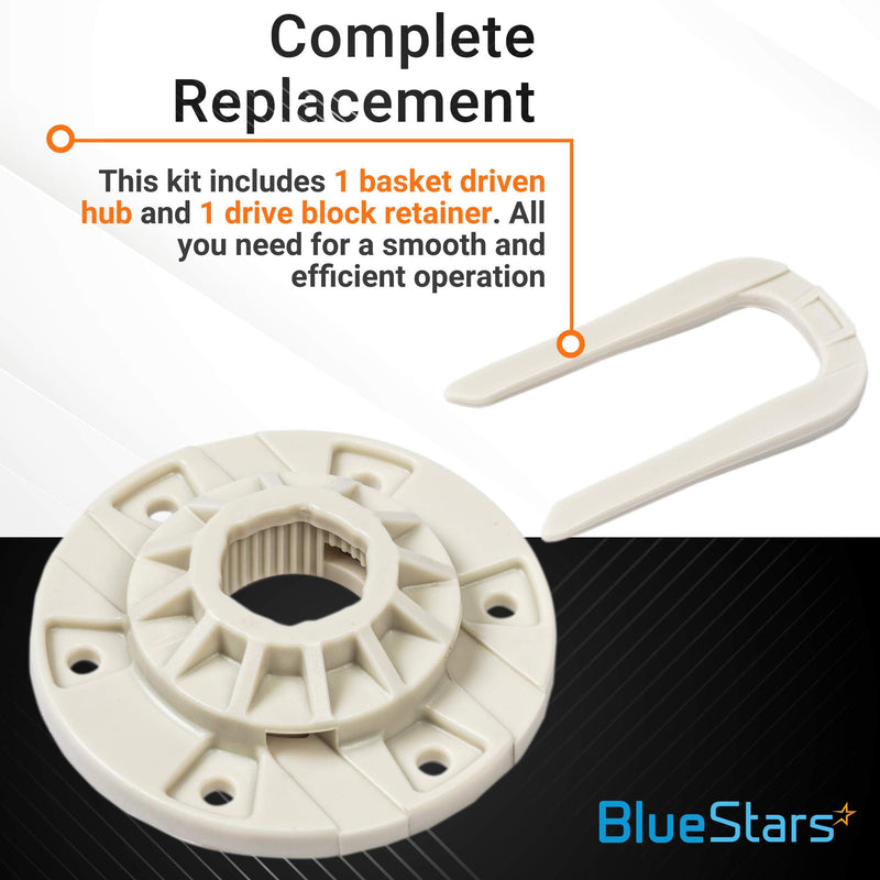 Ultra Durable W10528947 Washer Basket Driven Hub Kit Replacement Part by BlueStars – Easy to Install - Exact Fit For Whirlpool Kenmore Washers - Replaces AP5665171 W10396887 W10528947VP PS6012095 - NewNest Australia