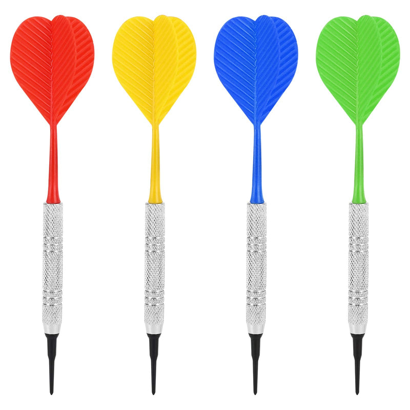 Accmor 12 pcs Soft Tip Darts, Bar Dart, Plastic Tip Darts Set, Soft Tip Darts for Electronic/Plastic Dartboard,Attach Extra 100 Black 2BA Replacement Tips - NewNest Australia