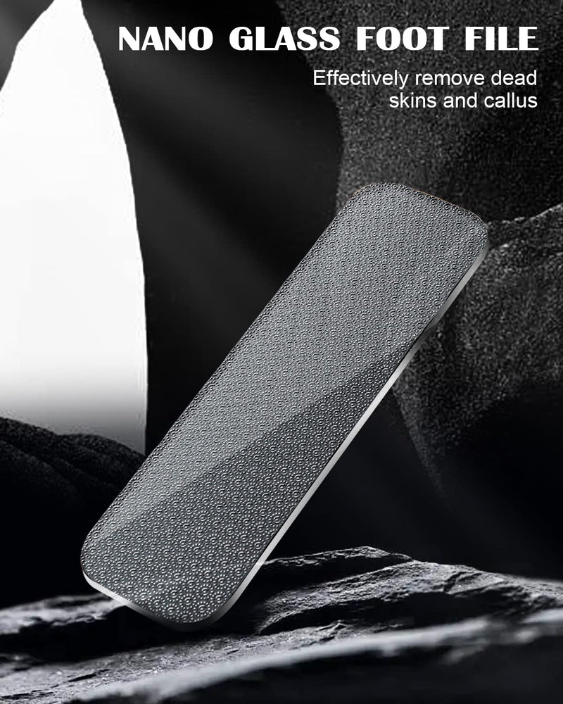 Fvion Callus Remover - 2-In-1 Nano Glass Callus Rasp With Mirror, Professional Callus File For Wet & Dry Feet, Foot Rasp For Hard And Dead Skin, Foot Care Safe & Fast - NewNest Australia