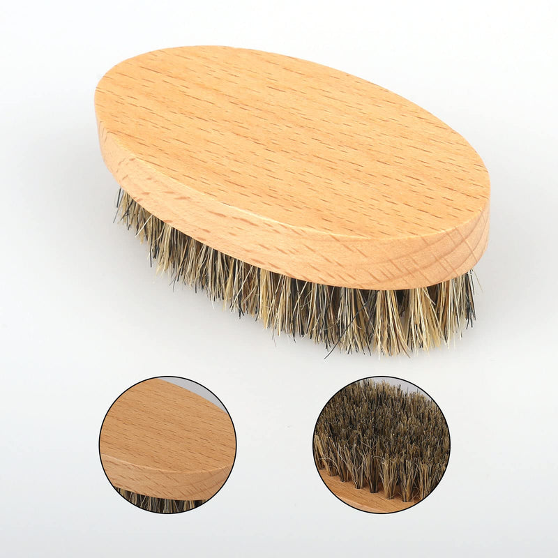 Beard brush with storage bag, 100% boar bristle brush for daily beard care, beard brush for men travel - NewNest Australia
