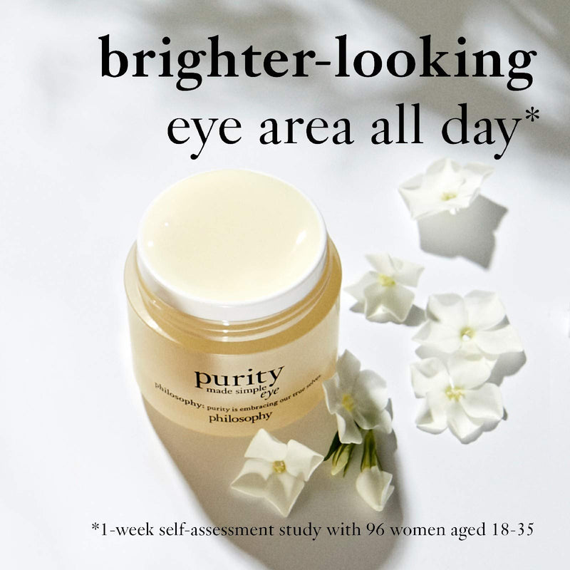 philosophy purity eye cream 15ml | eye cream for dark circles | eye cream with vitamin c & caffeine - NewNest Australia