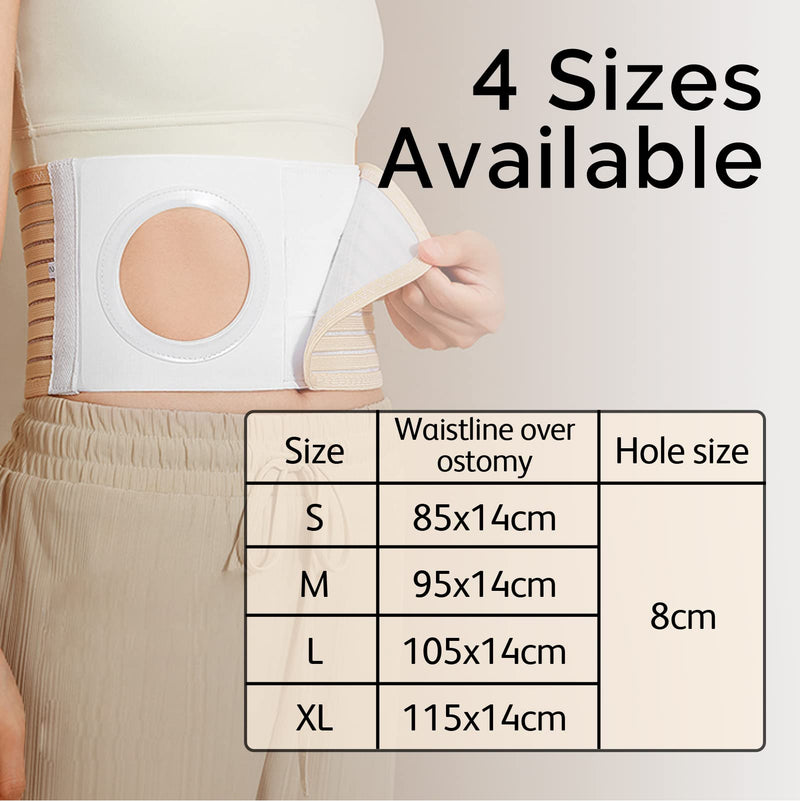 Ostomy Belt, Unisex Ostomy Belt, Elastic Hernia Belt, Post Colostomy Abdominal Support, Stoma Bandage, Breathable Ostomy Bandage Skin Ostomy Supply, Available In 4 Sizes (L) - NewNest Australia