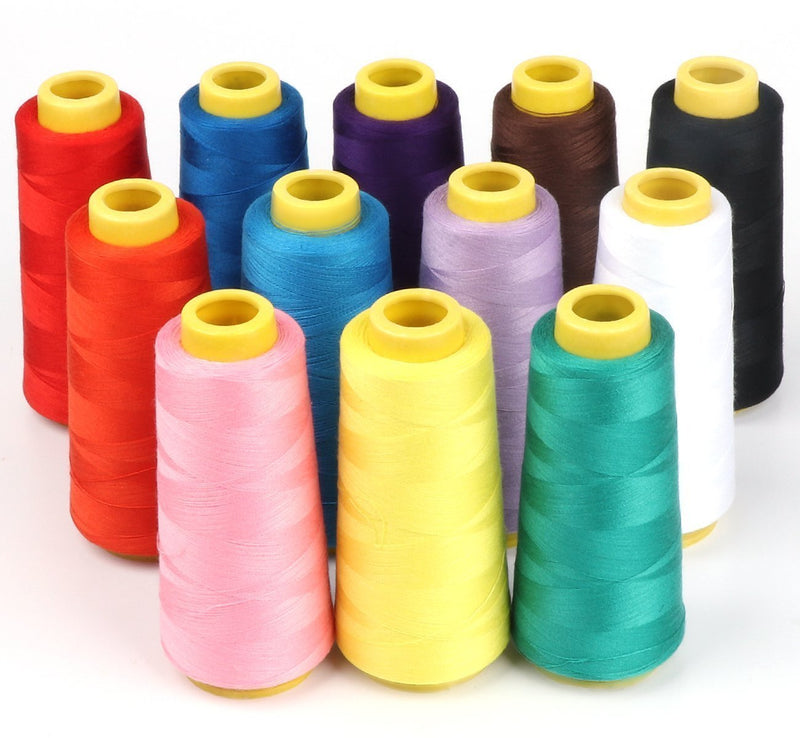 AK TRADING CO. AK Trading 4-Pack Aqua All Purpose Cones (6000 Yards Each) of High Tensile Polyester Thread Spools for Sewing, Quilting, Machines, Overlock Sergers, 4 Count - NewNest Australia