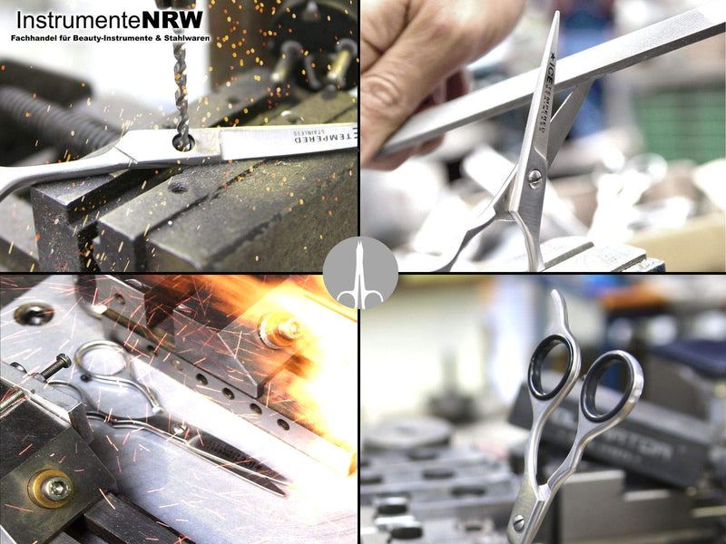 Curved beard scissors - hair scissors with micro-serration 13 cm stainless steel - NewNest Australia