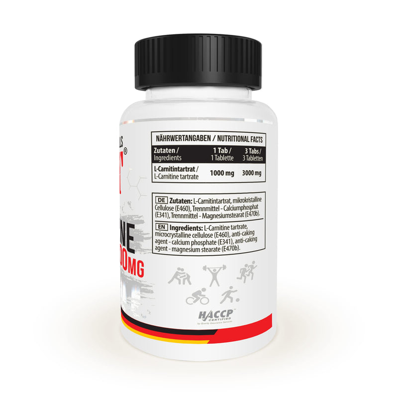 MST L Carnitine 1000 | Fat burner | 1000 mg per 1 tab | 90 tablets | MST Nutrition Berlin - NewNest Australia