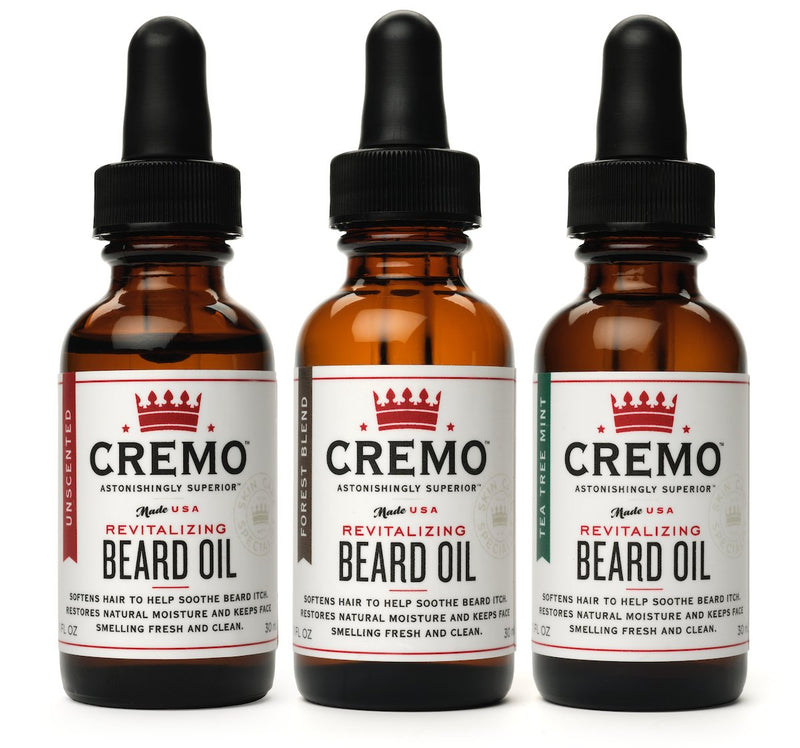 Cremo Beard Oil, Forest Blend - Restores Moisture, Softens And Reduces Beard Itch for All Lengths Of Facial Hair, 1 Ounce - NewNest Australia