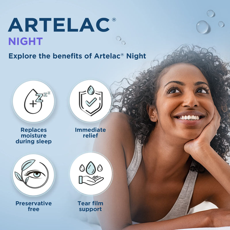 Artelac Eye Drops Multipack, Every Day x3 Night x1, Every Day Eye Drops for Dry Eyes Treatment, Preservative Free and Night Eye Drops, Symptom Relief for Tired and Tearing Eyes, Every Day x 3 + Night - NewNest Australia