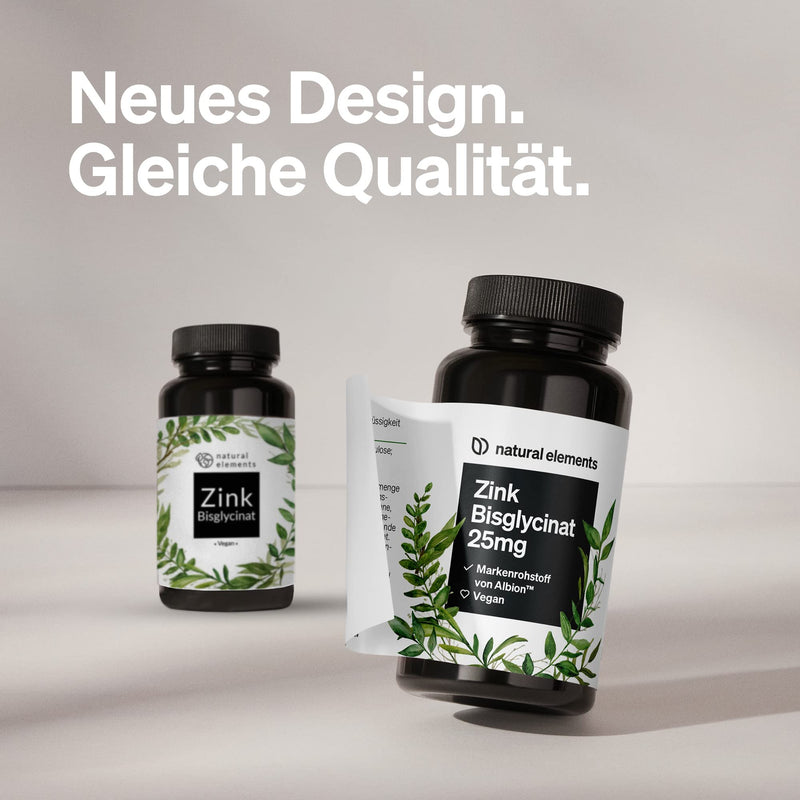 Zinc 25mg - 365 Tablets - Premium: Albion® Zinc Bisglycinate (Zinc Chelate) - Value for Money Winner 2018/2019* - Laboratory tested, high dosage and made in Germany - NewNest Australia