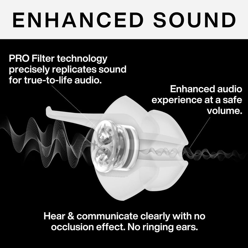 Earpeace Pro Music Earplugs - High Fidelity Earplugs For Concerts, Motorcycles, Airplanes And Safety - Next Generation Noise Reduction For Artists, Drivers And Entertainment Professionals, Red - NewNest Australia
