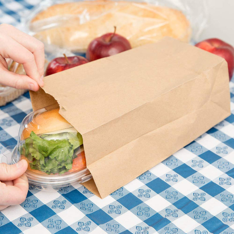 NewNest Australia - Perfect Stix 4lb Brown Paper Lunch Bags - Pack of 100ct 4lb- Pack of 100ct Brown Bags 