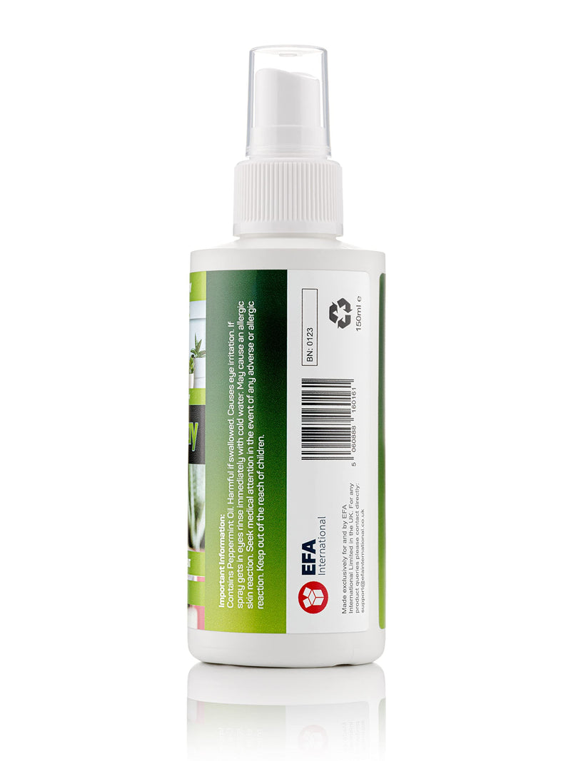 EFA International Houseplant Bug Spray, PestSpray, Natural Pest Repellent & Fungicide, Plant Spray, Bug Control Repellent, Peppermint Oil Spray, Indoor Plants, 150ml Spray Bottle - NewNest Australia
