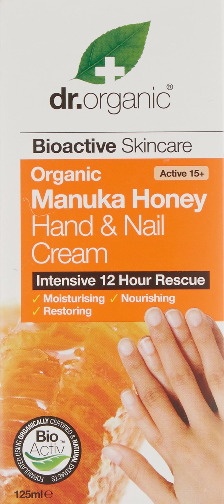 DR ORGANIC Manuka Honey Hand & Nail Cream, 125 ml - NewNest Australia