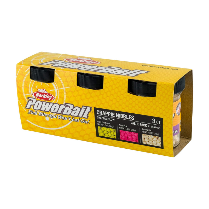 Berkley PowerBait ChromaGlow Crappie Nibble Fishing Dough Bait Assortment Assorted - NewNest Australia