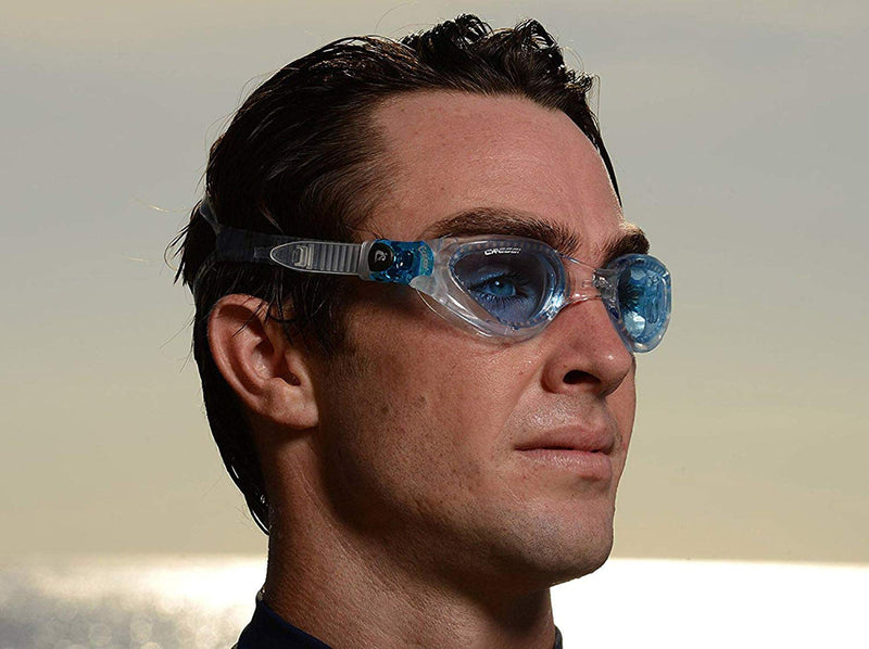 Cressi Adult Swimming Goggles with Flat Lenses for Natural Vision | Right Made in Italy Clear Lenses Clear/Clear - NewNest Australia