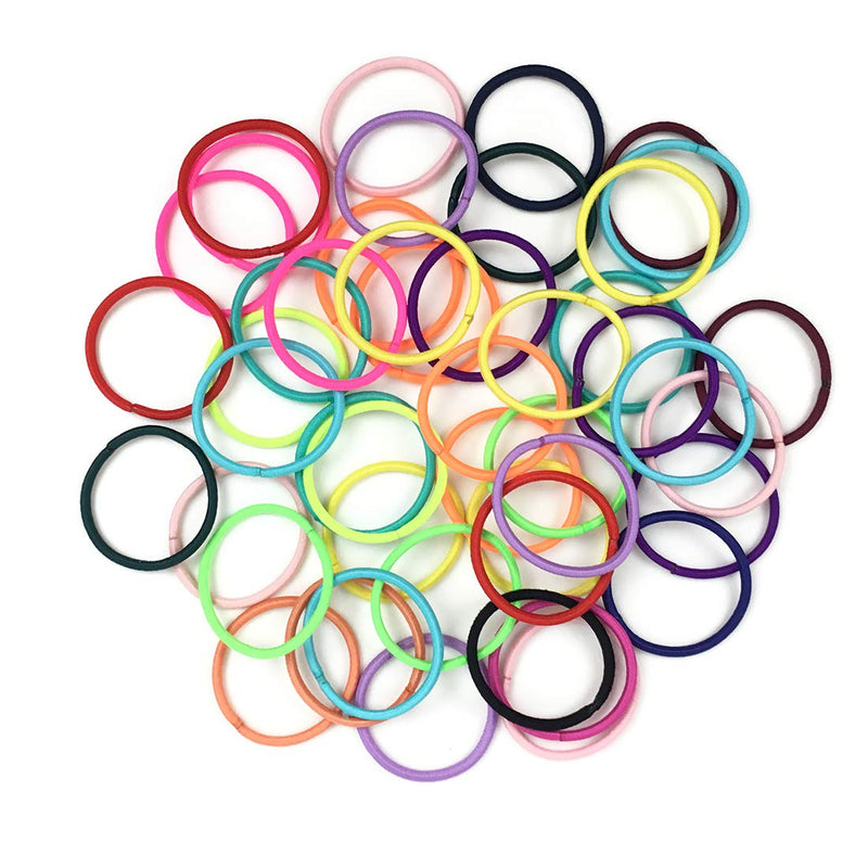 Joyeah Baby Hair Ties for Girls 200 Pieces Multicolor Small Hair Elastics No Crease Ponytail Holder for Baby Girls Infants Toddlers (Diameter 2.5 cm) - NewNest Australia
