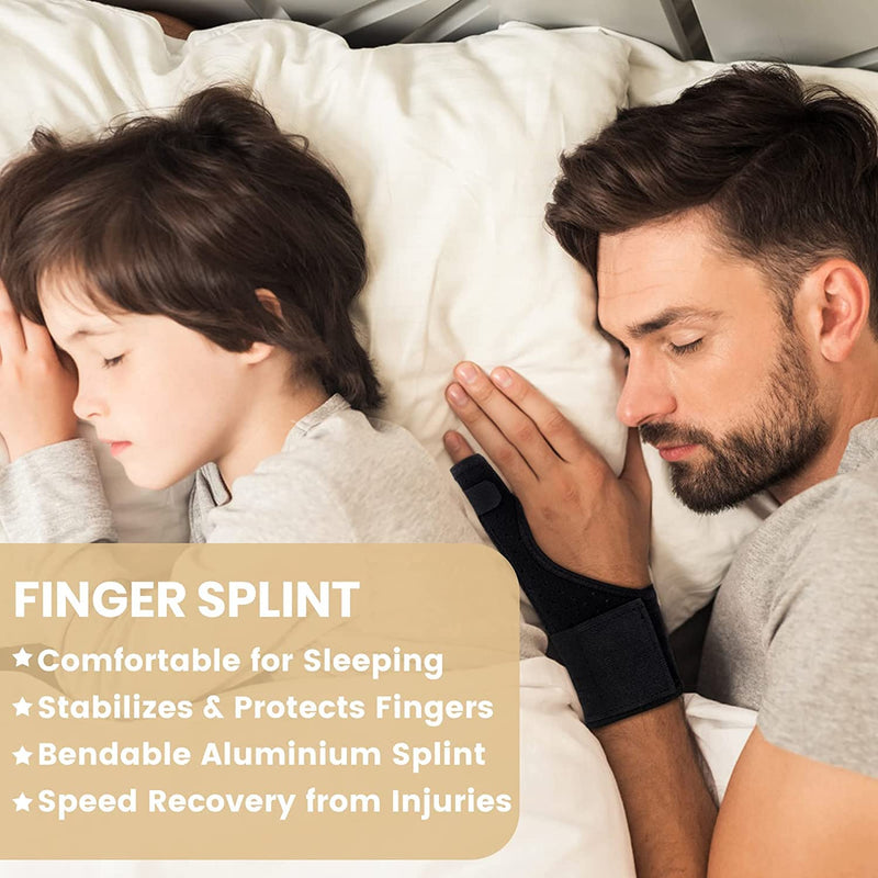 EDNYZAKRN Trigger Finger Splint, Pinky Finger Splints for Finger Pain Relief and Broken Fingers, Little Finger Brace Wrist Support for Carpal Tunnel Arthritis Tendonitis (Small) Small - NewNest Australia