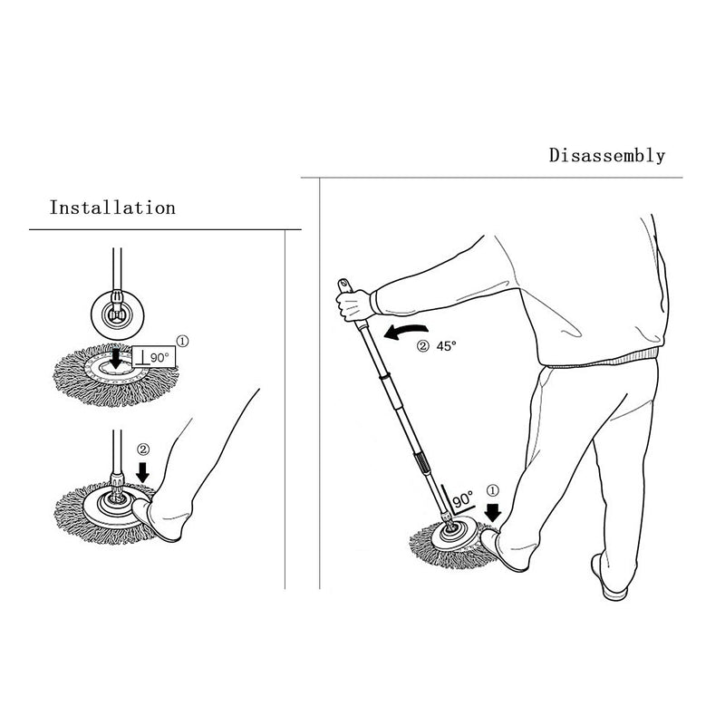 3 Pack Spin Mop Replacement Head for Standard Size Spin Mop Systems, Microfiber Spin Mop Refills 3 - NewNest Australia