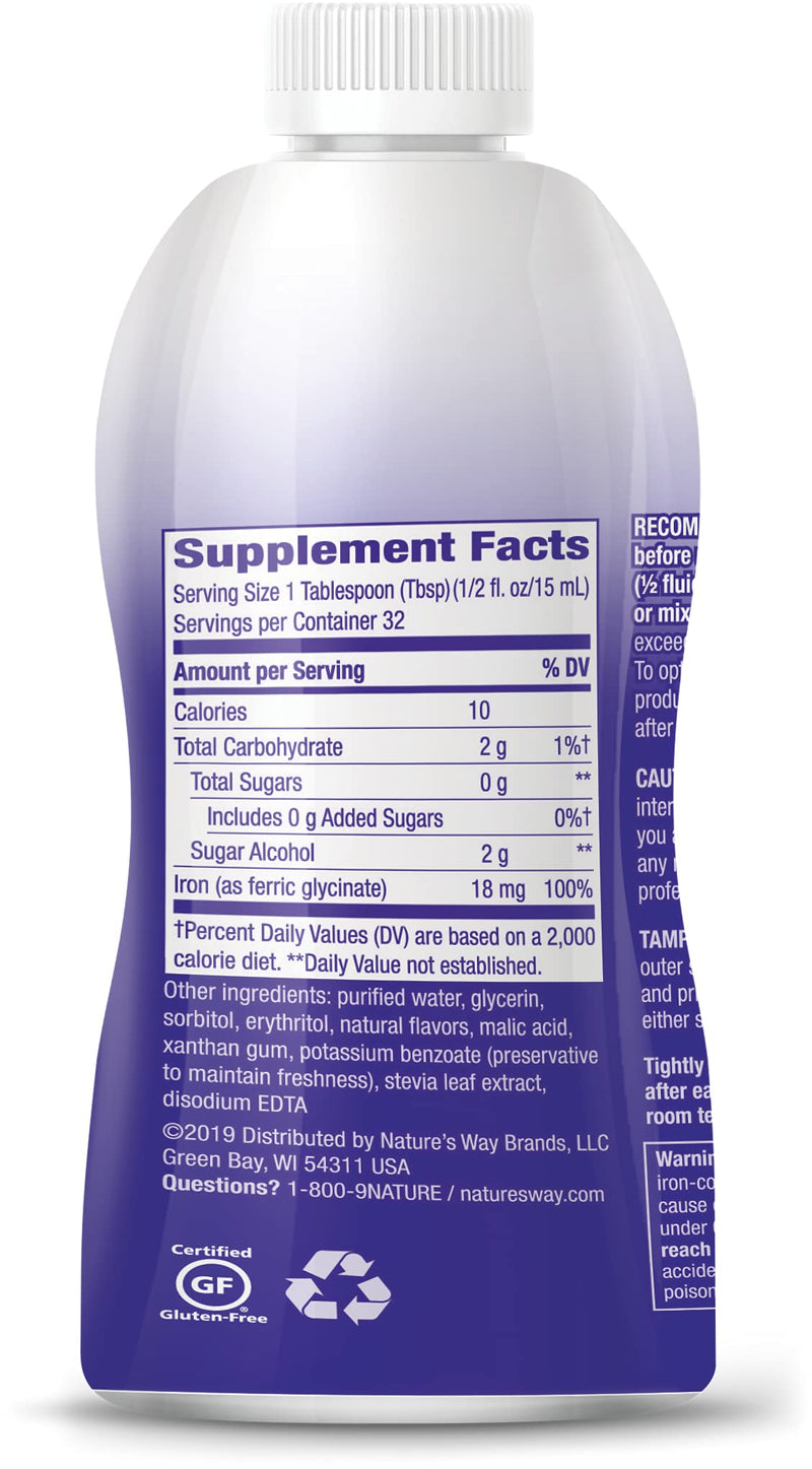 Liquid Mineral Supplement, Iron, Natural Berry, 16 Ounce 16 Fl Oz (Pack of 1) - NewNest Australia