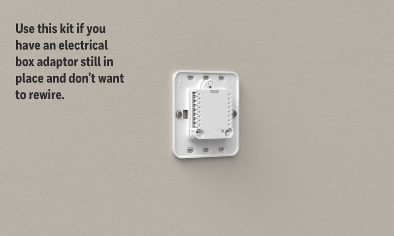 Honeywell Home Large Cover Plate & Electrical Box Adaptor for T-Series Thermostats (THP2400A1080) , White - NewNest Australia