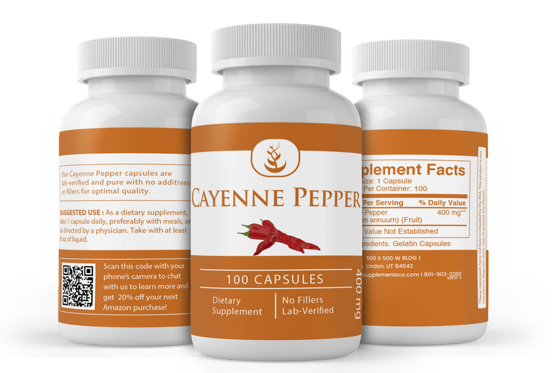 Pure Original Ingredients Cayenne Pepper, (100 Capsules) Always Pure, No Additives Or Fillers, Lab Verified 100 Count (Pack of 1) - NewNest Australia
