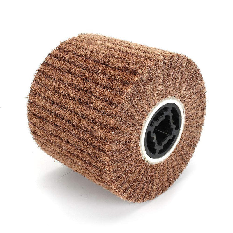 120x100mm Non-woven Abrasive Flap Wire Drawing Polishing Burnishing Wheel for The Surface Treatment of Metal Products 180 Grit 180# - NewNest Australia