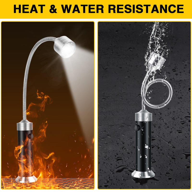 Barbecue Grill Lights, BBQ Accessories for Outdoor Grill with Magnetic Base, Super Bright LED, 360 Degree Flexible Gooseneck, Water and Heat Resistant, Batteries Included - Pack of 2 - NewNest Australia
