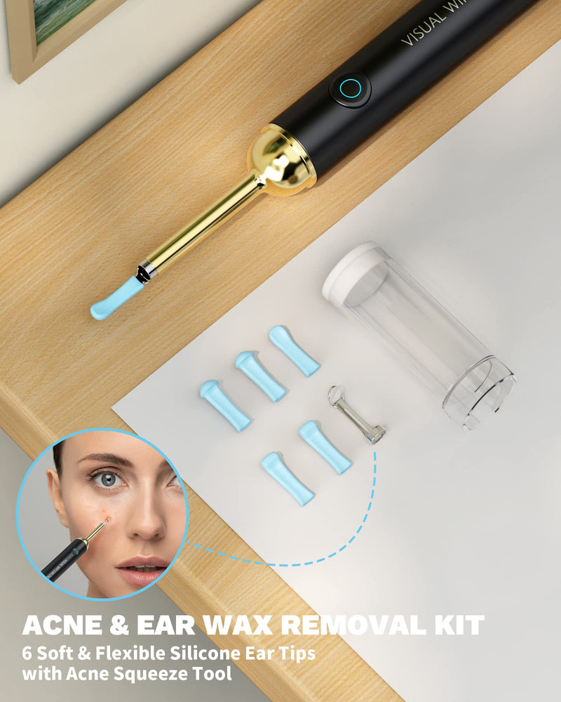 KAUGIC Ear Wax Removal Tool Camera - Premium Ear Cleaner with Camera with 6-axis Gyroscope 350mAh Battery, Otoscope Wireless with 1080P 500W HD Waterproof, Ear Camera for iPhone, Android - NewNest Australia