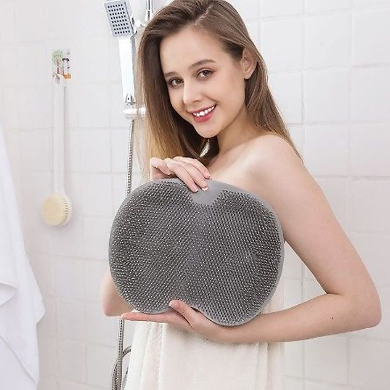 Shower Doormat, Foot Massage, Non-Slip Back Massage Pad, Shower Brush, Gaps Between Toes, Foot Cleaning Brush, Massager, Soothing And Relaxing Massage Pad (Grey) - NewNest Australia