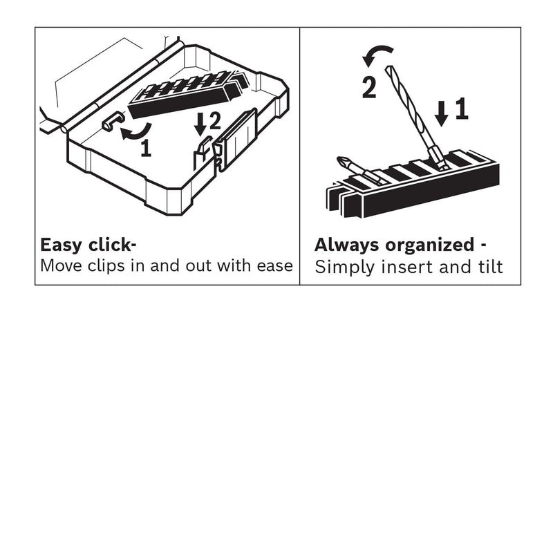 Bosch 44 Piece Impact Tough Screwdriving Custom Case System Set SDMS44 44pc - NewNest Australia