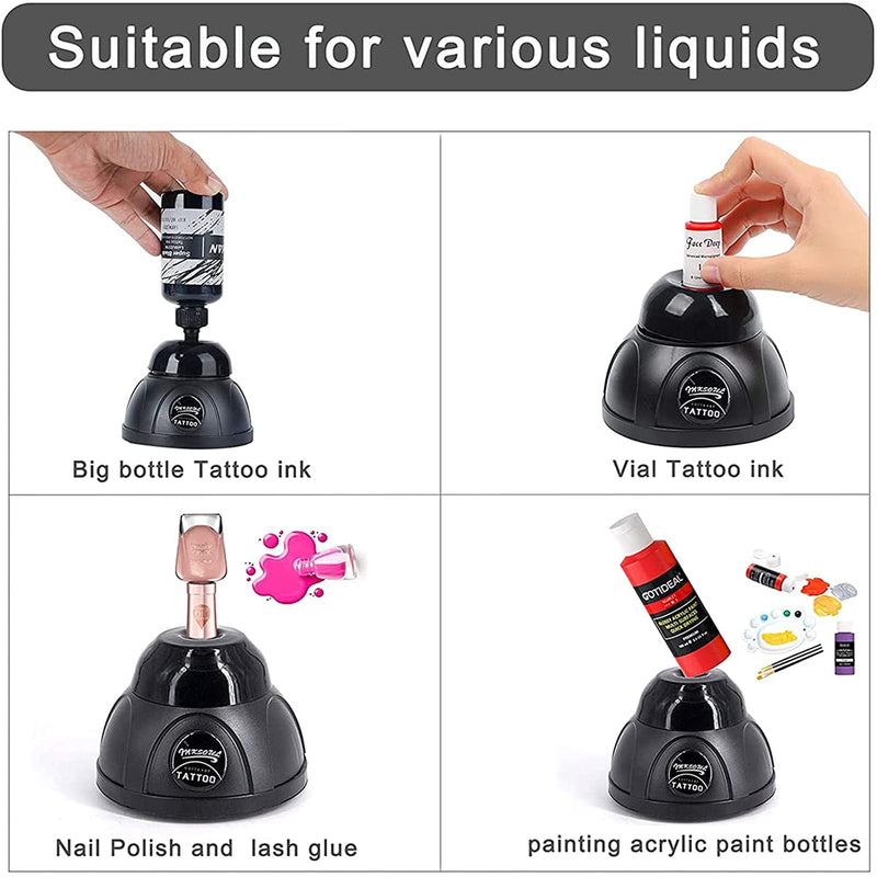 Tattoo Machine Vortex Stirrer,Liquid Vortex Shaker Mixer,5200rpm Mini Fast Mixing Paint,for Tattoo Pigment Ink Nail Polish Eyelash Glue Paints Makeup Pigment 5200rpm - NewNest Australia