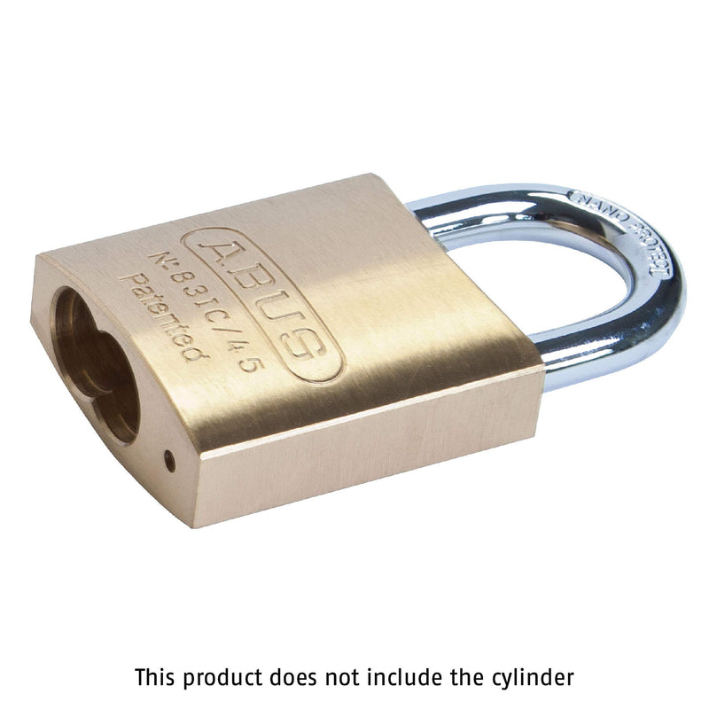 ABUS 83IC/45 Small Format Interchangeable Core Padlock - Core/Cylinder Not Included - NewNest Australia