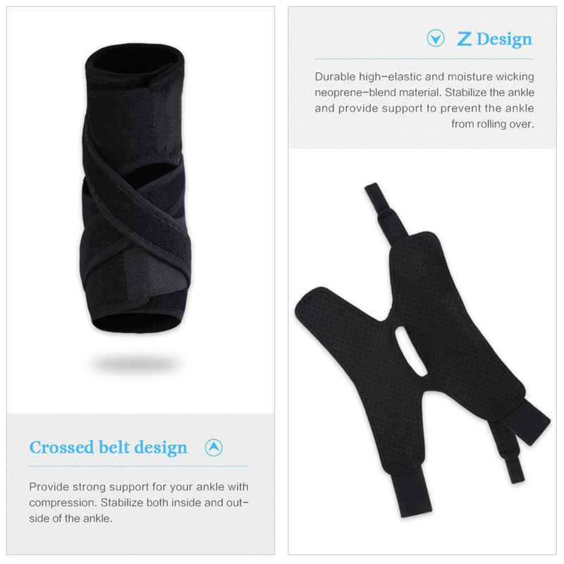 Ankle Brace, Breathable Adjustable Compression Foot Drop Ankle Brace Support Stabilizer - Fix and Protect the Ankle - Helps Recover from Ankle Sprain Strain Arthritis Achilles Pain - NewNest Australia